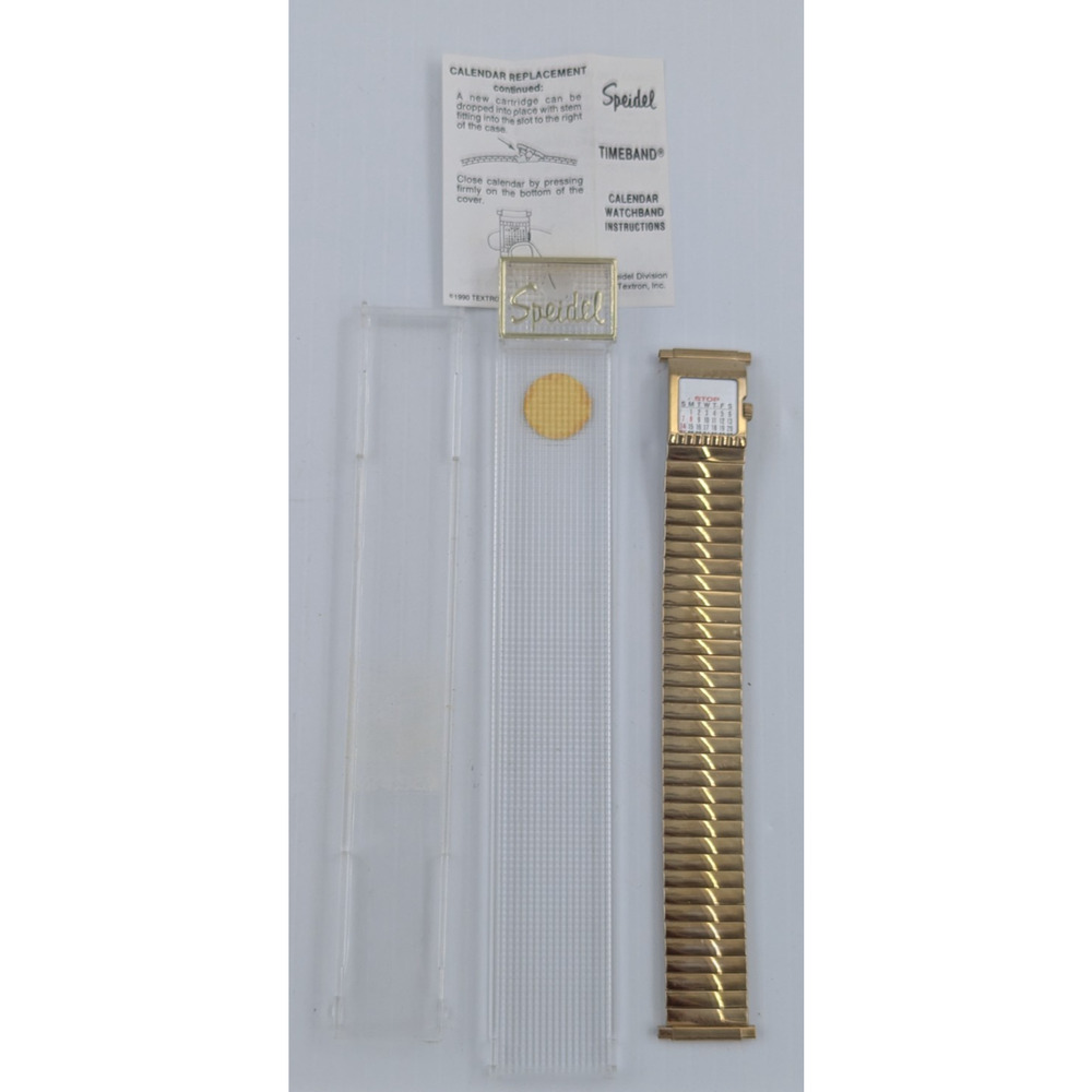 Speidel Gold Twist O Flex Stainless Steel Men Timeband Watch Band 1800/32L